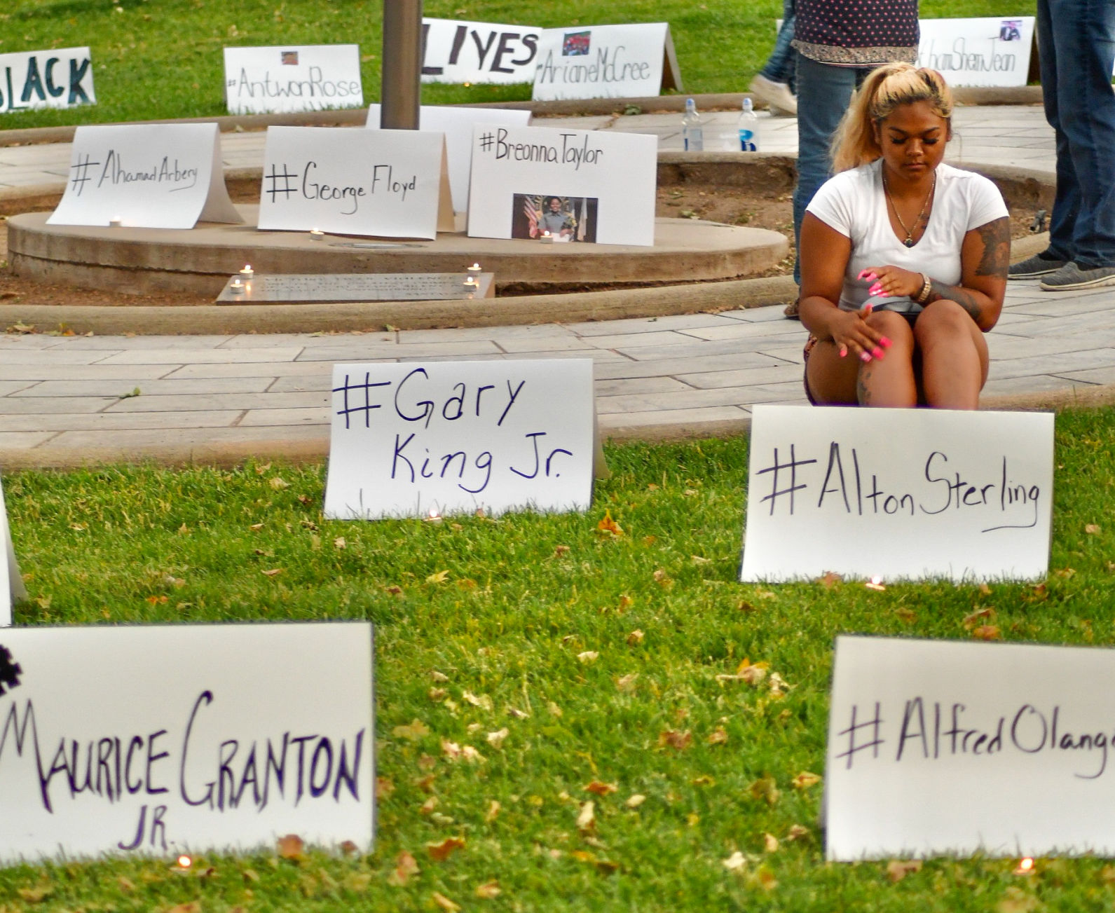 Peaceful Protest in Courthouse Square